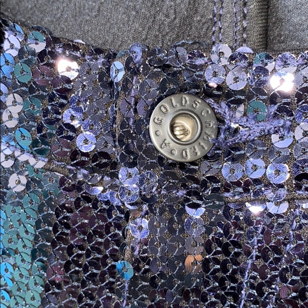 Adriano Goldschmied Blue sequinned pants.